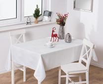 Staltiesė stačiakampė Splendid Bosque, balta, 140 x 180 cm