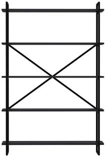 Lentyna Kalune Design Elston 322RTC1130, antracito/juoda, 120 cm x 34 cm x 180 cm