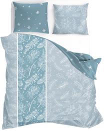 Patalynės užvalkalų komplektas Winter THK-077733, mėlynas/šviesiai mėlynas, 200 x 220 cm