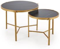 Kavos staliukų komplektas Fatima, marmuro, 63 cm x 63 cm x 50 cm