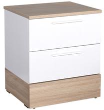 Naktinis staliukas Kalune Design KMD-820-MB-1, ąžuolo/balta, 40 cm x 45 cm x 52 cm