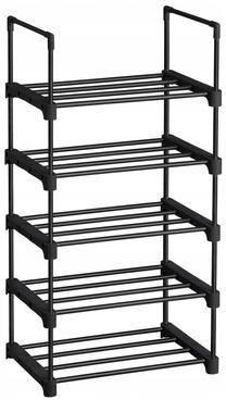 Batų lentyna Leobert, juoda, 30 cm x 45 cm x 89.5 cm