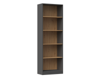 Pastatoma lentyna Onyx R-60, antracito/ąžuolo, 60 cm x 30 cm x 182 cm