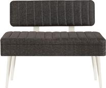 Suoliukas Kalune Design Vina 1053 - 1, antracito/balta, 110 cm x 36 cm x 85 cm