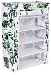 Batų spintelė Mona, balta/žalia, 30 cm x 60 cm x 90 cm