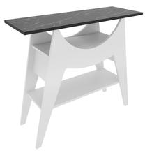 Konsolinis staliukas Kalune Design Ese, baltas/juodas, 35 cm x 100 cm x 90 cm