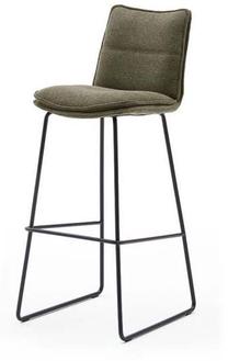 Baro kėdė MCakcent Hampton, matinė, alyvuogių žalia, 54 cm x 42 cm x 110 cm