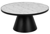 Kavos staliukas Soli, baltas/juodas, 85.7 cm x 85.7 cm x 40 cm