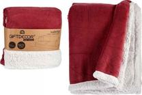 Pledas Gift Decor, baltas/rožinis, 130 cm x 170 cm