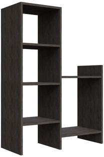 Batų lentyna Kalune Design Earl Wenge, ruda/pilka, 85.6 cm x 35.6 cm x 120 cm