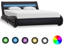 Lova pusantros vietos VLX Bed Frame, 120 x 200 cm, juoda, be čiužinio, su grotelėmis