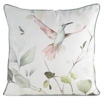 Dekoratyvinės pagalvėlės užvalkalas Inez, balta/žalia/rožinė, 60 cm x 60 cm