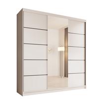 Spinta ADRK Sonic, balta, 200 cm x 58 cm x 215 cm, su veidrodžiu