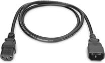 Kabelis Digitus Power Cord Extension IEC C14, IEC C13, 1.8 m, juoda
