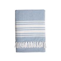 Paplūdimio rankšluostis Okko TDD-23-2624, šviesiai mėlynas, 160 cm x 80 cm