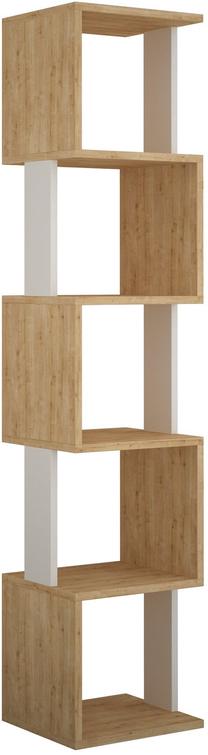 Lentyna Kalune Design Piri 855DTE3777, ąžuolo/balta, 30 cm x 35 cm x 161 cm