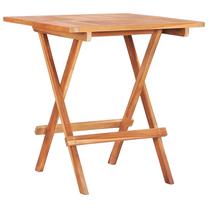 Lauko stalas VLX Bistro Table, rudas, 60 cm x 60 cm x 65 cm