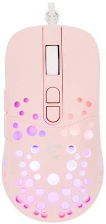 Žaidimų pelė White Shark Tristan-2, rožinė