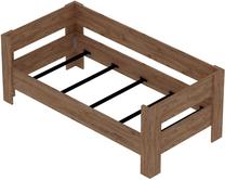 Lova viengulė Kalune Design Malina, 90 x 190 cm, ruda, be čiužinio, su grotelėmis