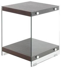 Žurnalinis staliukas Kayoom Elementary 225, tamsiai ruda, 35 cm x 35 cm x 45 cm