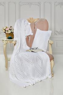 Pledo ir pagalvės komplektas Mijolnir Ponpon Tree 303EVN1183, baltas, 130 cm x 170 cm