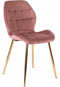 Valgomojo kėdė Lucky, blizgi, rožinė, 58 cm x 47 cm x 86 cm