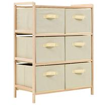 Lentyna VLX Storage Rack 246439, smėlio, 28 cm x 59 cm x 75 cm