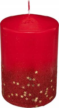 Žvakė, cilindrinė Atmosphera, 80 h, 90 g, Raudona