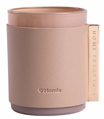 Žvakė, aromatinė Homla Sleek Leather Healing Woods, 225 g, Rožinė