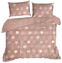 Patalynės užvalkalų komplektas, rožinė, 200 x 220 cm