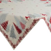 Staltiesė kvadratinė OIQ-01, pilka/raudona/smėlio, 100 x 100 cm