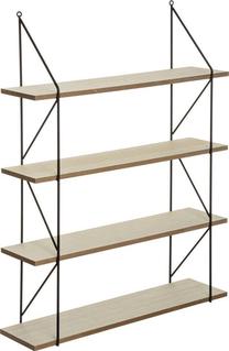 Sieninė lentyna Atmosphera, medžio, 60 cm x 16.8 cm x 81.4 cm