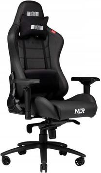 Žaidimų kėdė Next Level Racing Pro Gaming Black Leather Edition, 72 x 75 x 130 cm, juoda