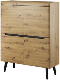 Komoda Piaski Nordi NK107, ąžuolo, 107 cm x 40 cm x 134 cm