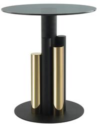 Kavos staliukas Kayoom Ontario 225, juodas/pilkas, 46 cm x 46 cm x 50 cm