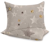 Pagalvės užvalkalas Rustilė Star 7207, geltona/kreminė/smėlio, 70 cm x 70 cm