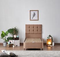 Lova viengulė Kalune Design Helen, 120 x 200 cm, šviesiai ruda, su čiužiniu