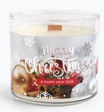 Kalėdinė žvakė, cilindrinė Mondex Merry Christmas