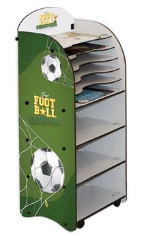 Spinta Kalune Design Champions Lou, žalia/įvairių spalvų, 35 cm x 34 cm x 98 cm