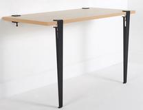 Kosmetinis staliukas Kalune Design Thetis 631LGG1277, juoda/medžio, 90 cm x 45 cm x 75 cm