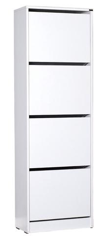 Batų dėžė Kalune Design SHC-340-BB-1, balta, 5.1 cm x 2.6 cm x 15.7 cm