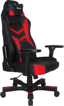 Žaidimų kėdė Clutchchairz Shift Charlie, 47 x 37 x 44 - 55 cm, juoda/raudona