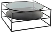 Kavos staliukas Atmosphera Yoho, juodas, 89.5 cm x 89.5 cm x 41 cm