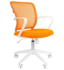 Darbo kėdė Chairman 698, 46 x 54 x 93.5 - 105 cm, balta/oranžinė