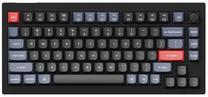 Klaviatūra Keychron V1 V1 Carbon Black Hot-Swap Keychron K Pro Red, EN, mėlyna/juoda/raudona