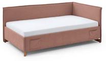 Lova viengulė Fun, 90 x 200 cm, rožinė, be čiužinio, su grotelėmis