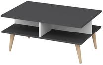 Kavos staliukas Kalune Design Poloo, antracito/balta, 90 cm x 60 cm x 43 cm