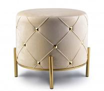 Pufas Mondex Tully HTYG7950, šviesiai ruda, 46 cm x 46 cm x 40 cm