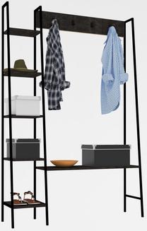 Drabužių kabykla Kalune Design Marken 495SSE1404, 180 cm, antracito