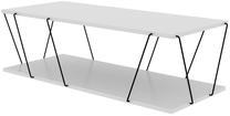 Kavos staliukas Kalune Design Labranda, baltas/juodas, 50 cm x 120 cm x 30 cm